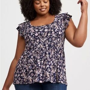 Torrid Super Soft Floral Top